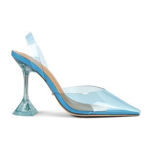 Tony Bianco Lege Heel in Blue Vinylite SZ 10